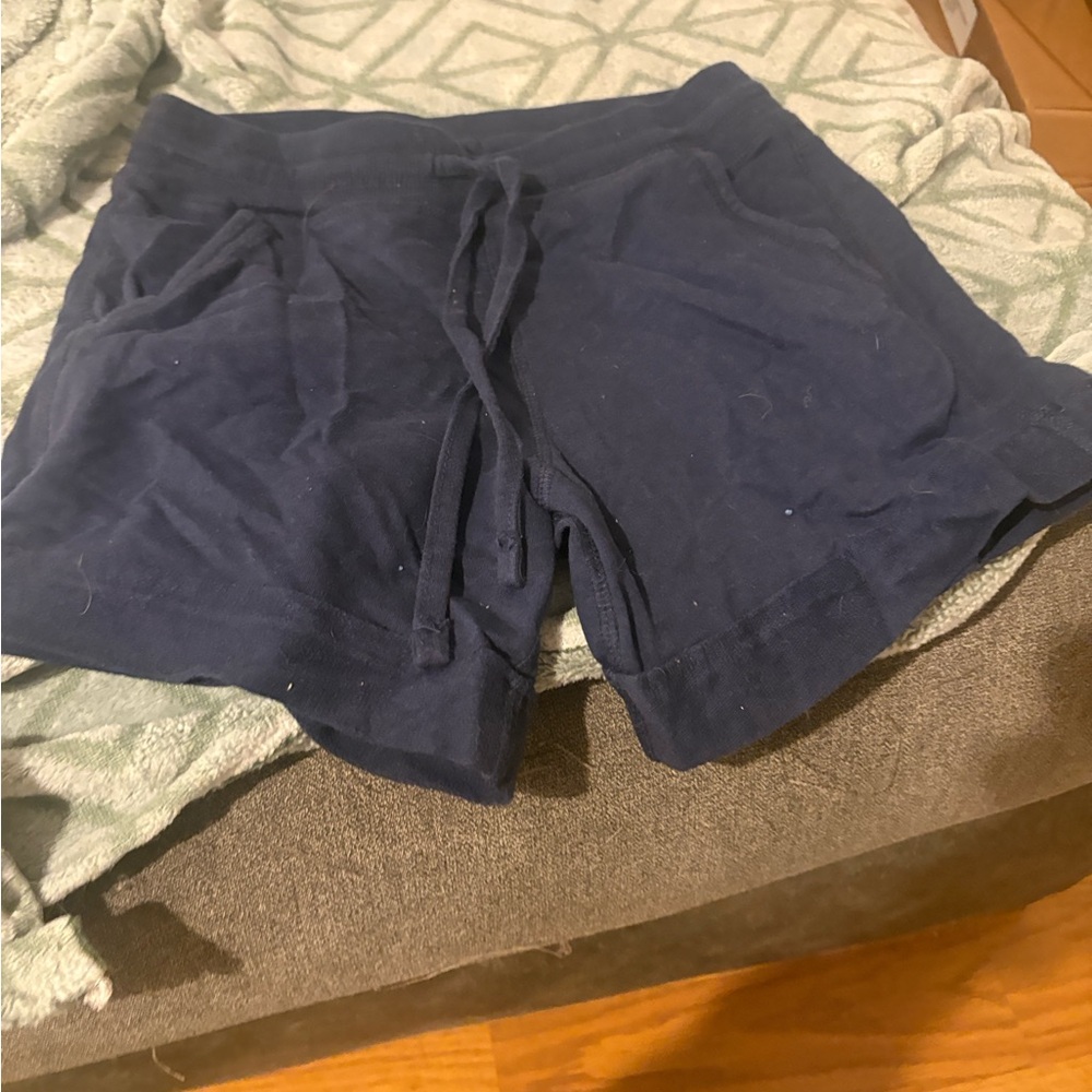 Women's Navy Blue Casual Shorts